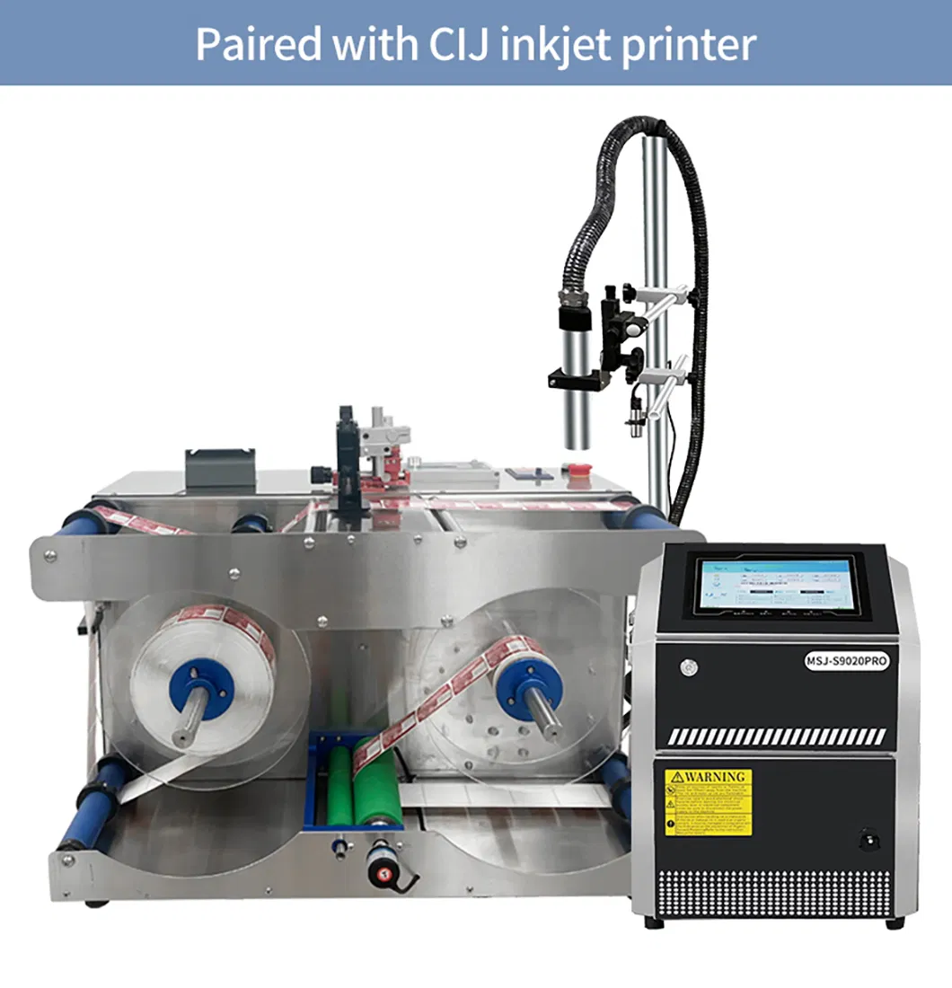 Slitter Rewinder Machine with Online Laser Marking Inkjet Coding Machine