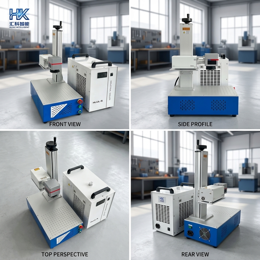 Huike Split UV Laser Marking Machine-New High-Accuracy AI/DXF/PLT/BMP Portable Bench-Top for PCB QR Code Plastic Components