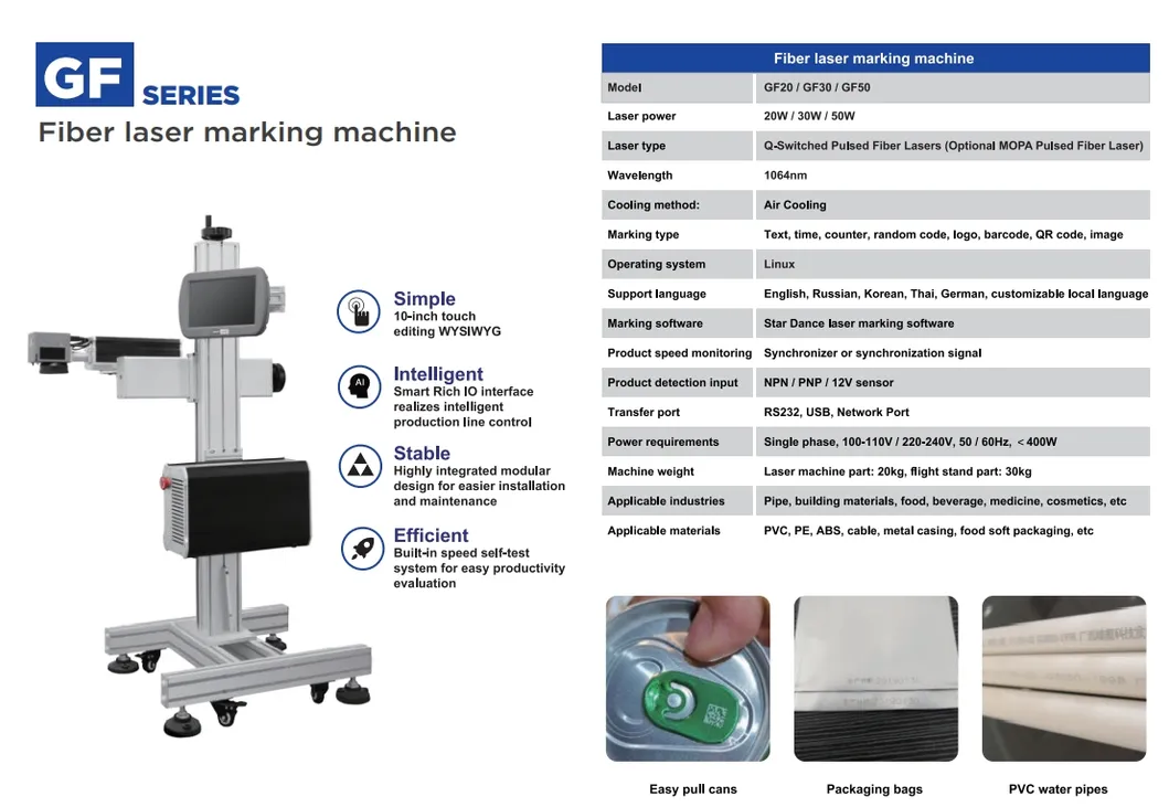 Fiber Laser Coding Machines Printing on Metal and Plastic Online