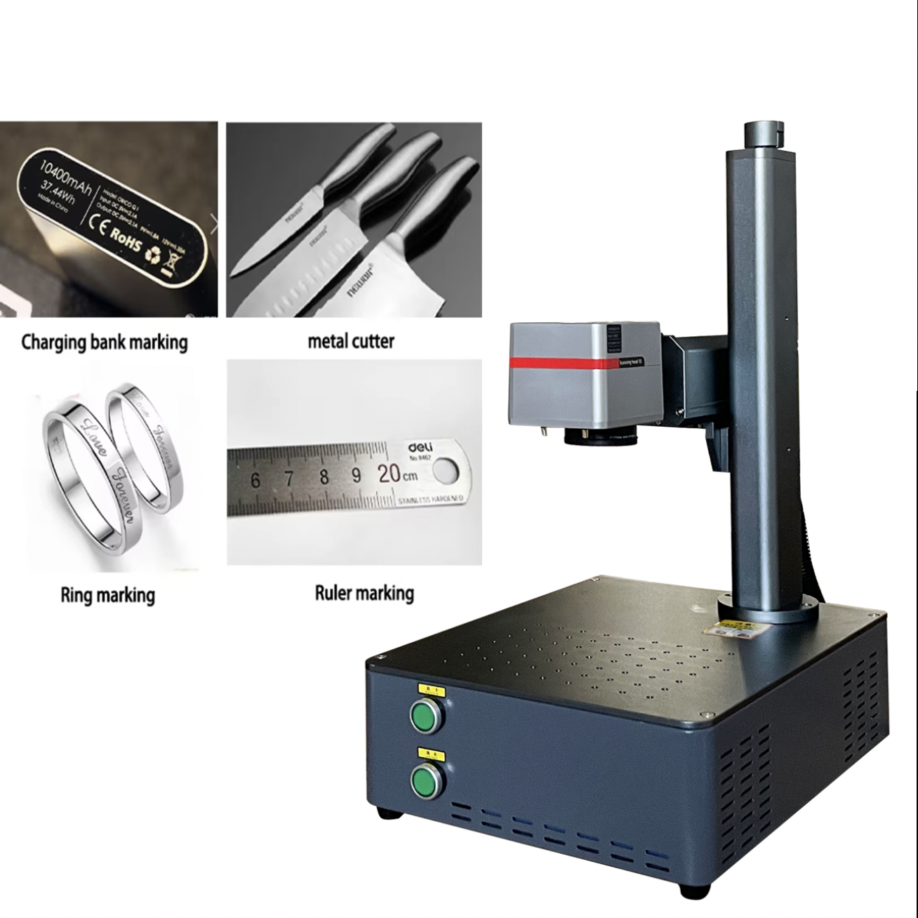 100W 200W JPT MOPA Fiber Laser Marking Machine High Power Jewelry Engraver for Gold Silver Stainless Steel