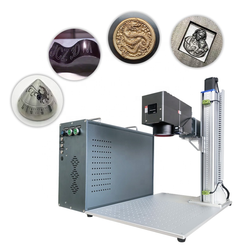 Dynamic 3d Fiber Laser Marking Machine 30W 60W 100W JPT Mopa 3D Laser Engraving Machine for Coin Jewelry Metal Mould
