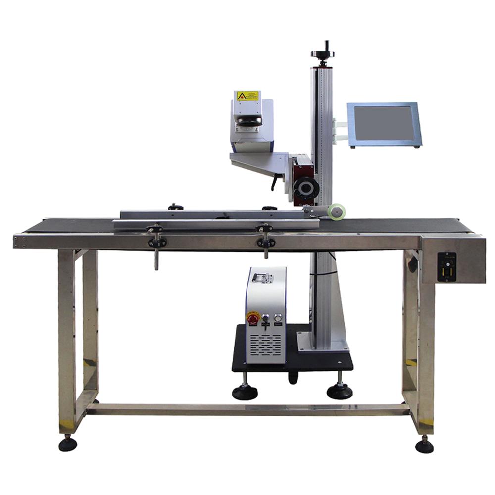 30W 60W CO2 Galvo Flying Co2 Laser Marking Machine for Wood Pencil Wine Glass
