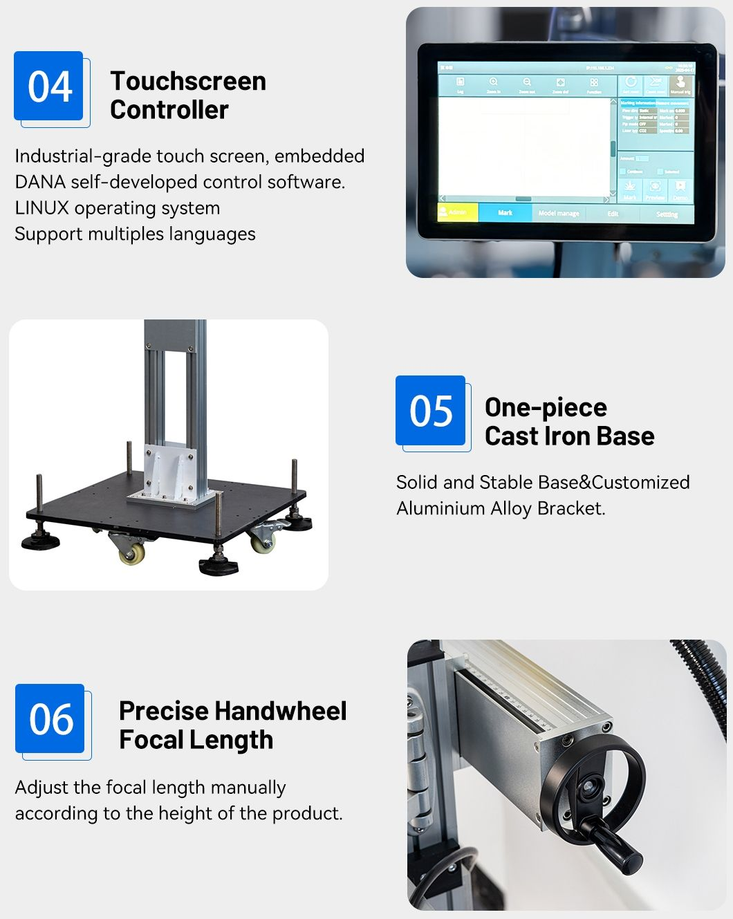 Fiber Laser Marking Machines JPT RAYCUS Laser Engraver On Stainless Steel Aluminum 20w 30w 50w Fiber Laser Coding Machine