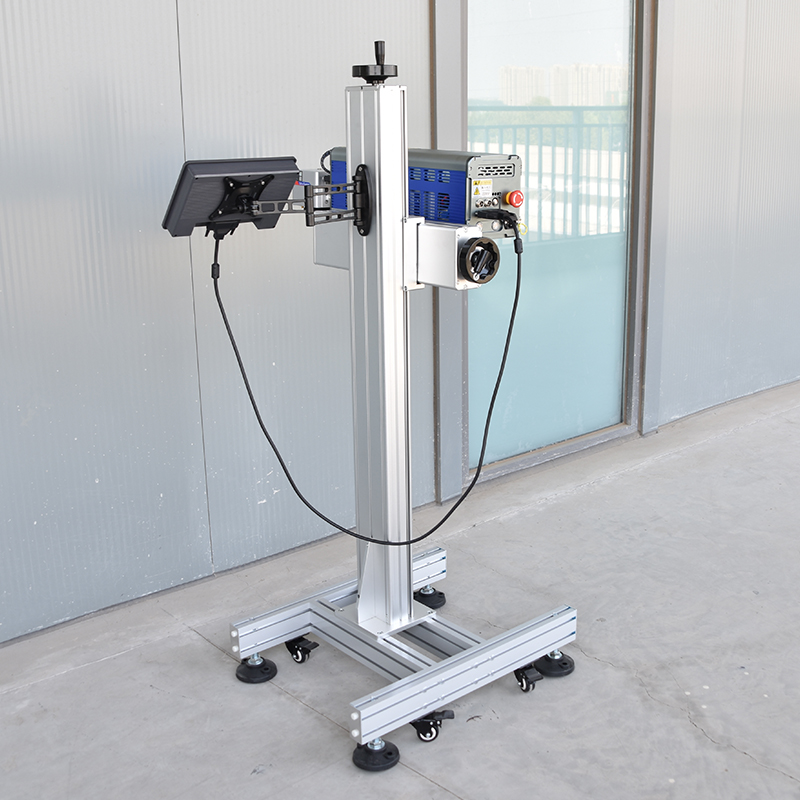 High Precision 30w 40w 50w 60w Flying Co2 Laser Marking Machine for Glass PE PVC Metal Nonmetal