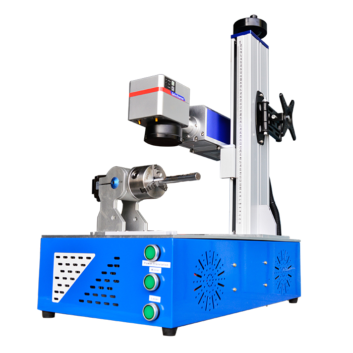 19% DISCOUNT Mopa Color Mask 3D Dynamic Marker Raycus Metal Fiber Laser 20W 30W 50W Fiber Laser Marking Machine with Rotary