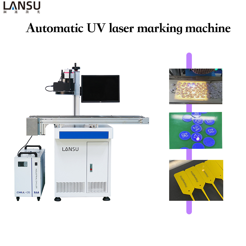 Industrial CCD Visual Positioning UV Laser Marking Machine for QR Code Serial Number Logo and Electronic Parts