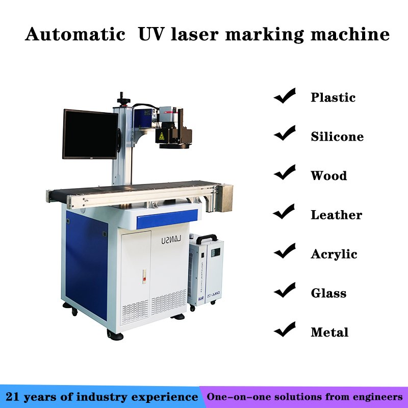 Lansu 5W UV Vision Laser Engraving System for Silicone Sealing Parts
