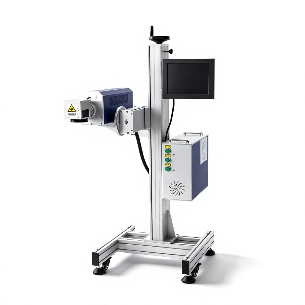 40W/60W/80W CO2 Laser Coder Flying Laser Marking System Batch Coding Machine for Plastic Bag Food Beverage Cosmetics Package
