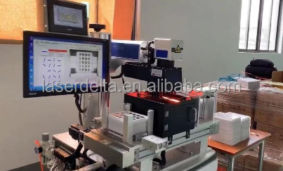 Button battery visual laser marking