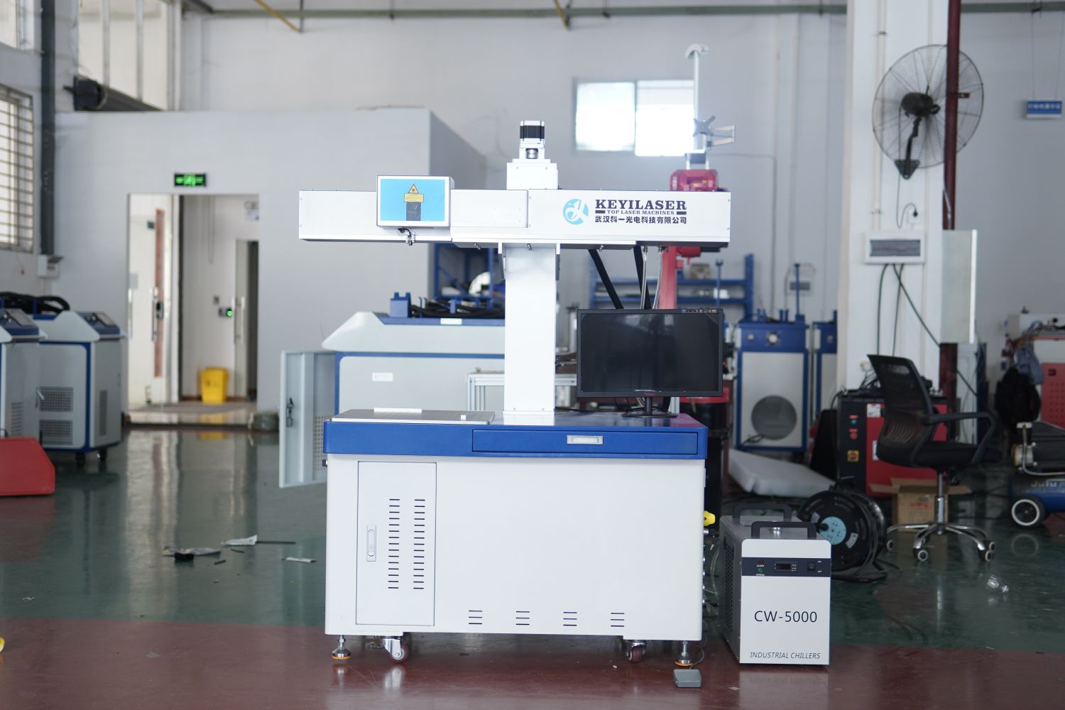 Visual Positioning Dynamic Focusing Large Format CO2 Laser Marking Machine for Irregular Shape Marking