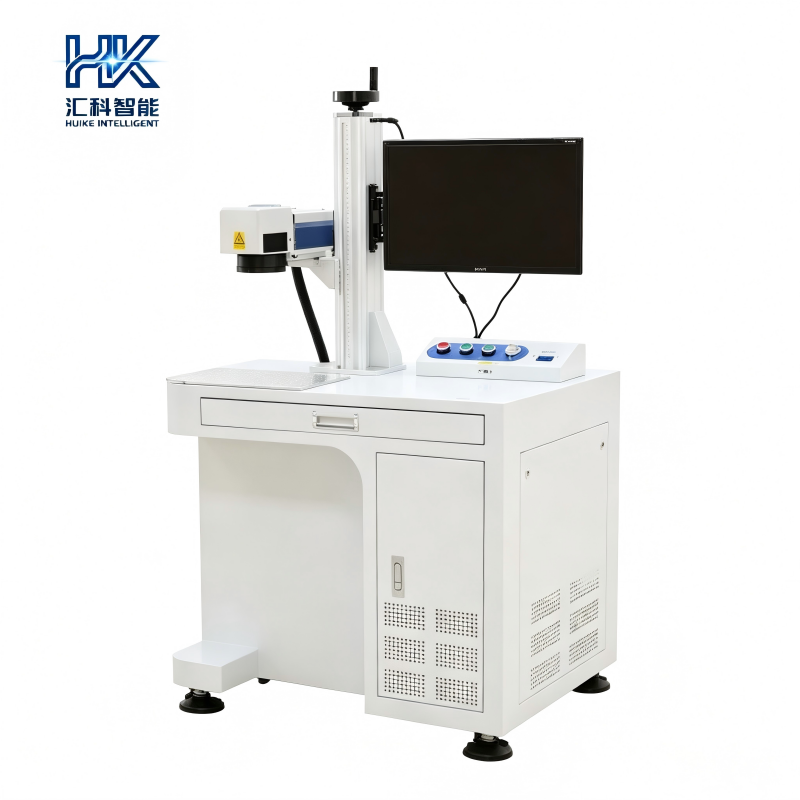 Huike 30W CO2 Laser Marking Machine for Non-Metal Metal High-Accuracy 3D Rotary Table Supports DXF/BMP/AI/_dst Portable CNC