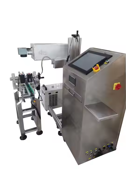 Servo Production Line Laser Marking Machine Plastic Bottles Anti-Counterfeit Traceable QR CodeProduct ID Reading DetectionCustom