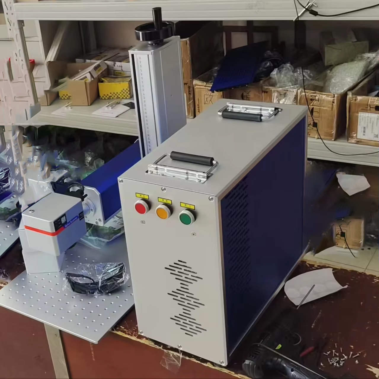 2025 New Fiber Laser Marking Machine for Metal Plastic ABS PCB Nameplate Jewelry Deep Engraving