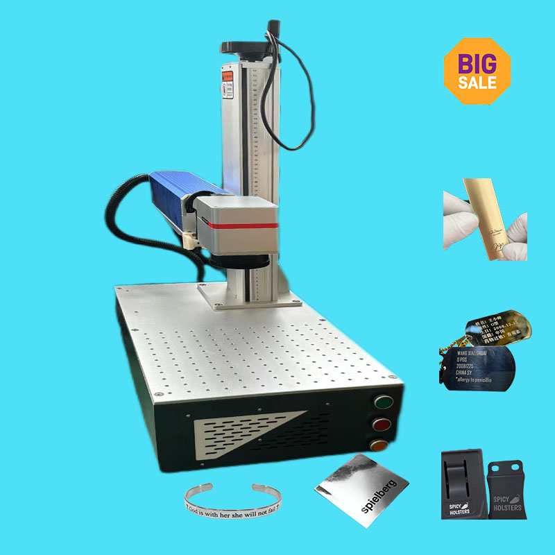 New Design Mini Laser Marking 20w 30w Gold Bangle Jewelry Fiber Laser Marking Machine Phone Case Printing Machine