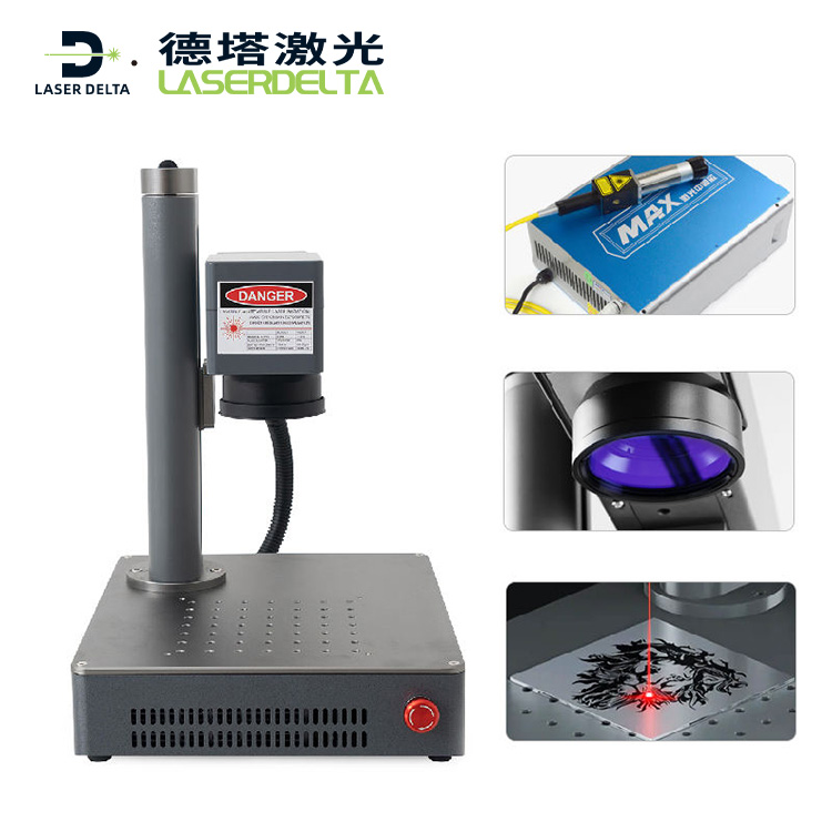 LaserDelta Fiber Laser Marking Machine Price for Serial Number Plate Laser Marking Machine Jewelry Chain Making Machine