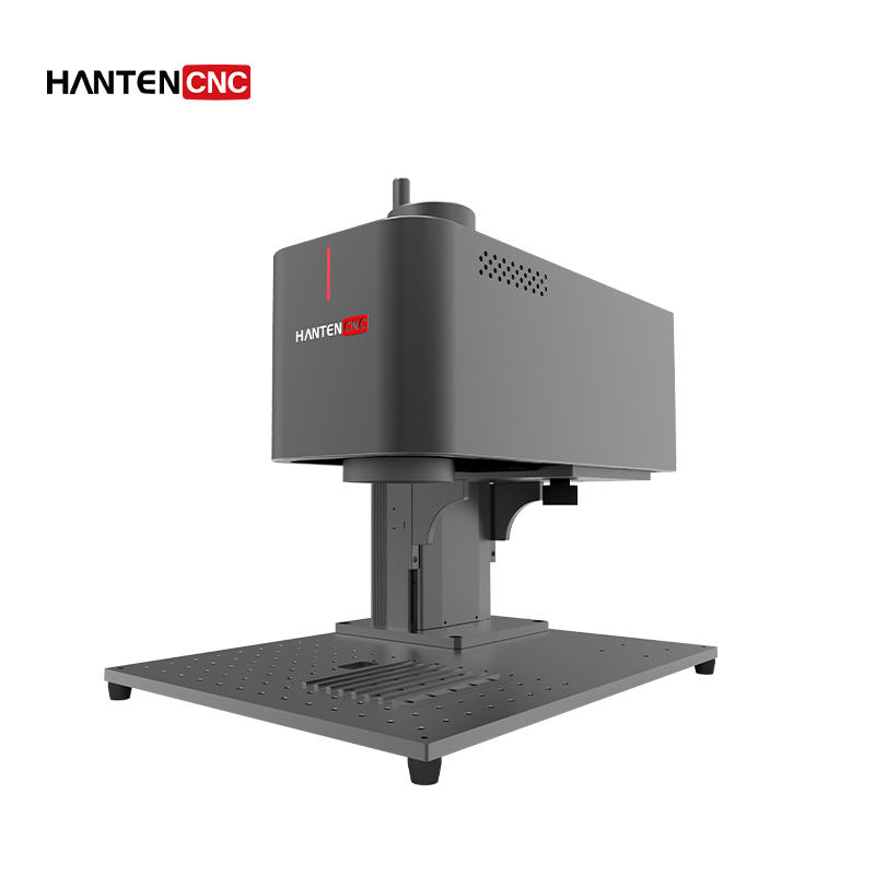 Semi-hosted Small Fiber Laser Marking Machine Metal Plastic Portable Laser Engraving Machine 20W MAX Light Laser Price