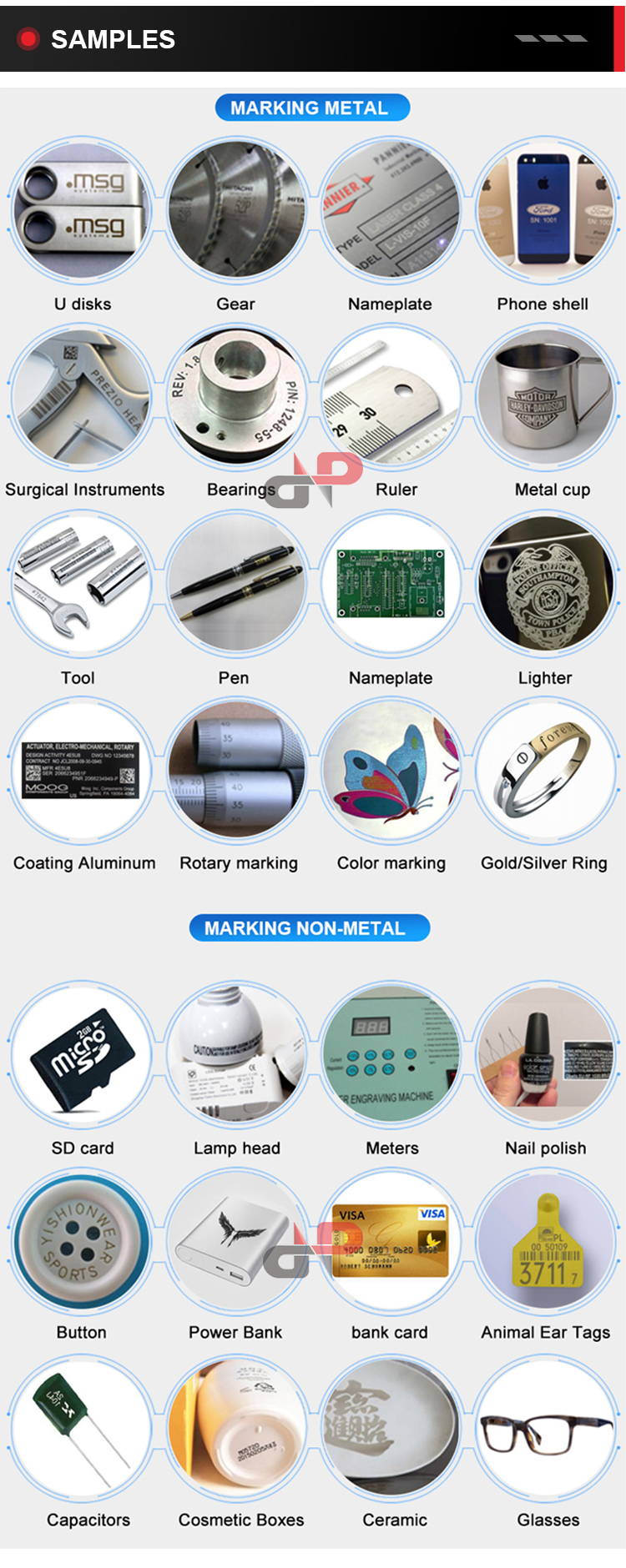 Fiber Laser Marking Machine with CCD Visual Positioning & Automatic Focus High-Accuracy Supports DXF/PLT/BMP/AI/DWG Formats