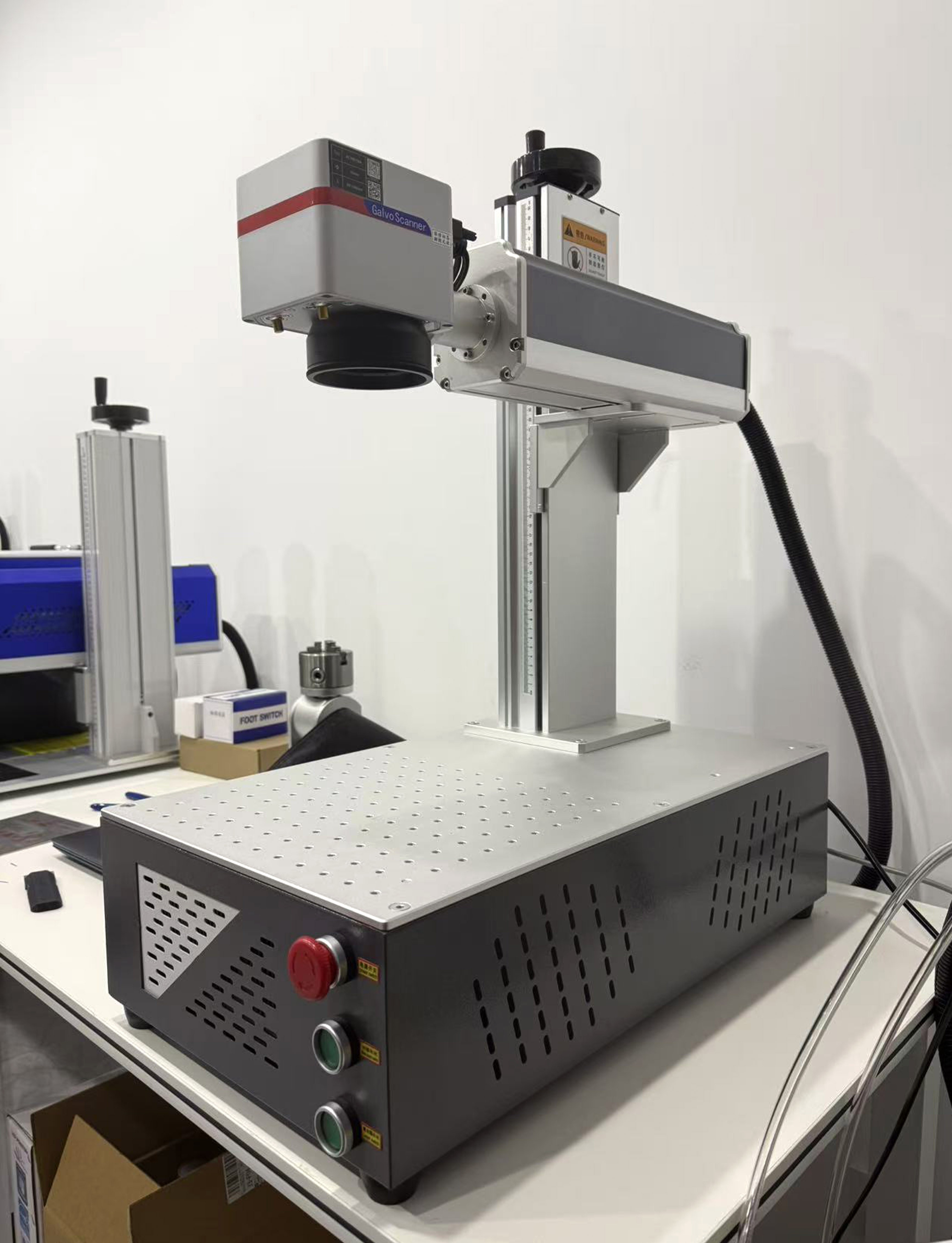 ActionLasers New Fiber Laser Marking Machine With Air Cooling JCZ Control System Supporting DXF/BMP/AI Formats