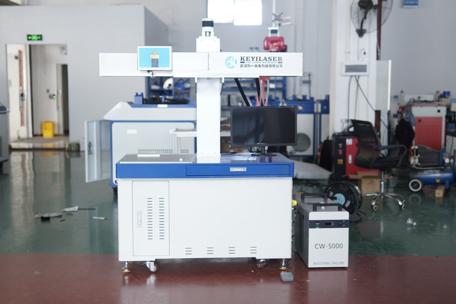 Visual Positioning Dynamic Focusing Large Format CO2 Laser Marking Machine for Irregular Shape Marking