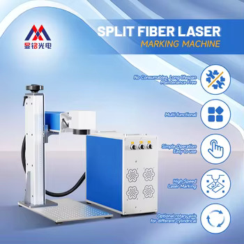 50W 60W 2D 3D Fiber Laser Marking Machine for Metal Aluminum SS Laser Engraving Jewelry Fiber Laser Marking Machines