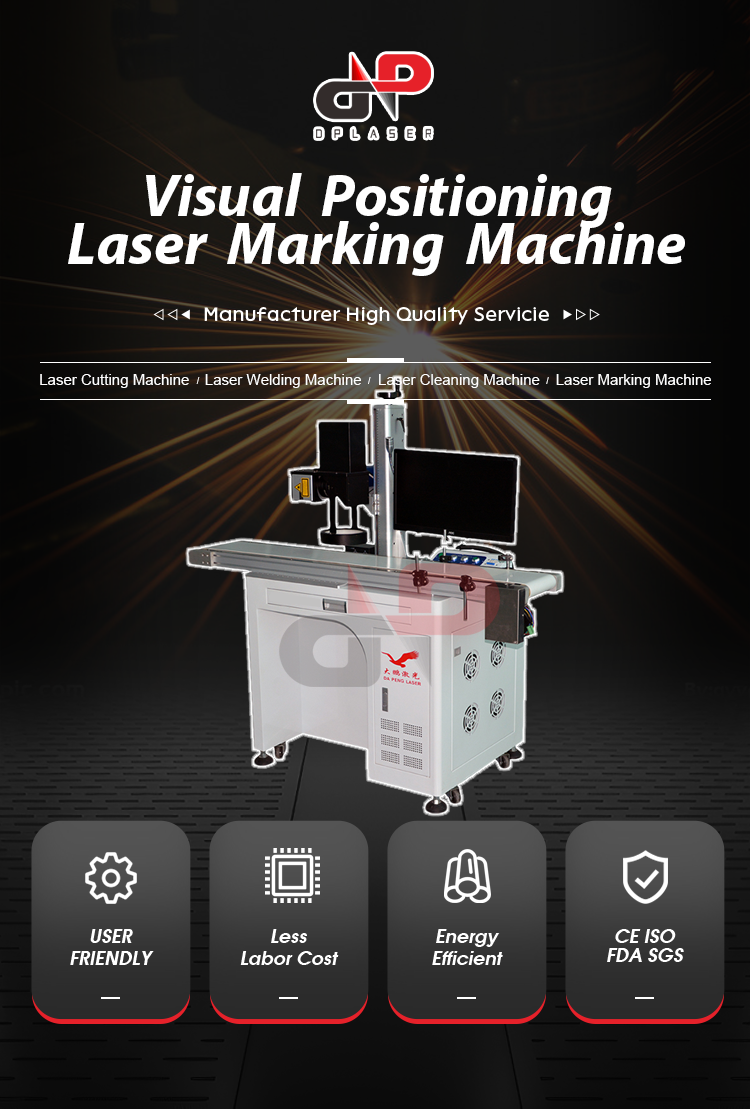 Fiber Laser Marking Machine with CCD Visual Positioning & Automatic Focus High-Accuracy Supports DXF/PLT/BMP/AI/DWG Formats