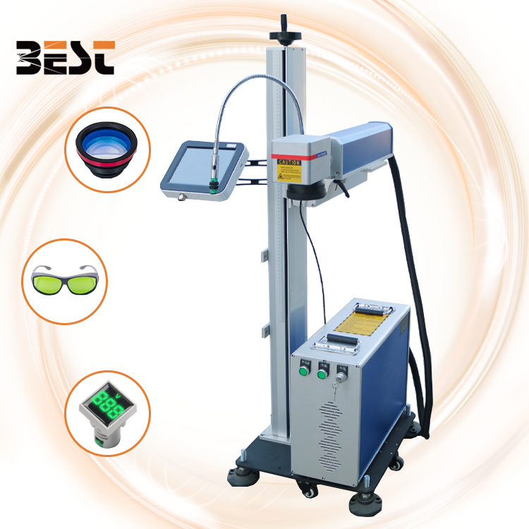 Hot Sale PE HDPE PPR PVC PIPE Cable Printer 20W 30W 50W Fiber Co2 UV Online Flying Laser Engraving Printing Marking Machine