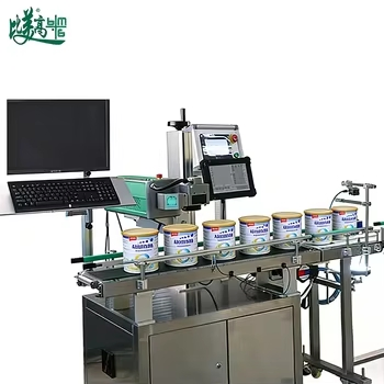 Fully Automatic Industrial Laser Marking Machines Integrated Coding System for Multi-Size Production Milk Powder Cans