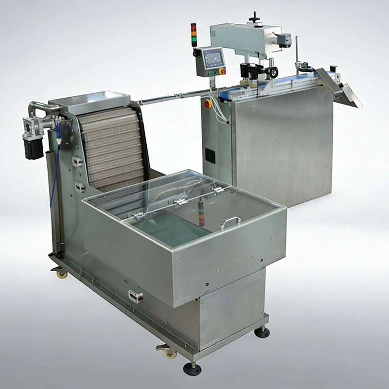 Automatic Bottle Cap UV Laser Marking &amp; Vision Inspection with Auto Reject System