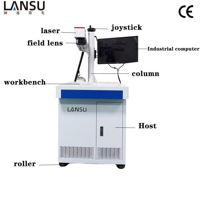 Industrial Fiber Laser Marker 20W 30W 50W 100W For Metal Parts QR Code Serial Number And Logo Engraving