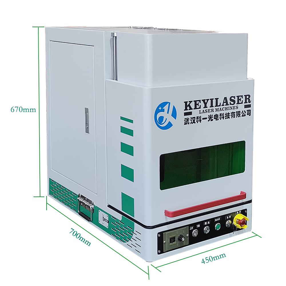 Enclosed Laser Marking Machine Diagonal View