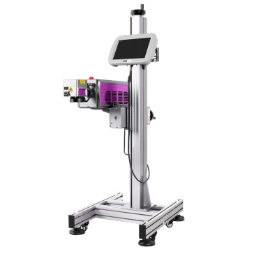 Production Line Flying 20W CO2 Laser Marking Machine Expiry Date Batch Code Laser Printer for Plastic Bags Cable Wire PET Bottle