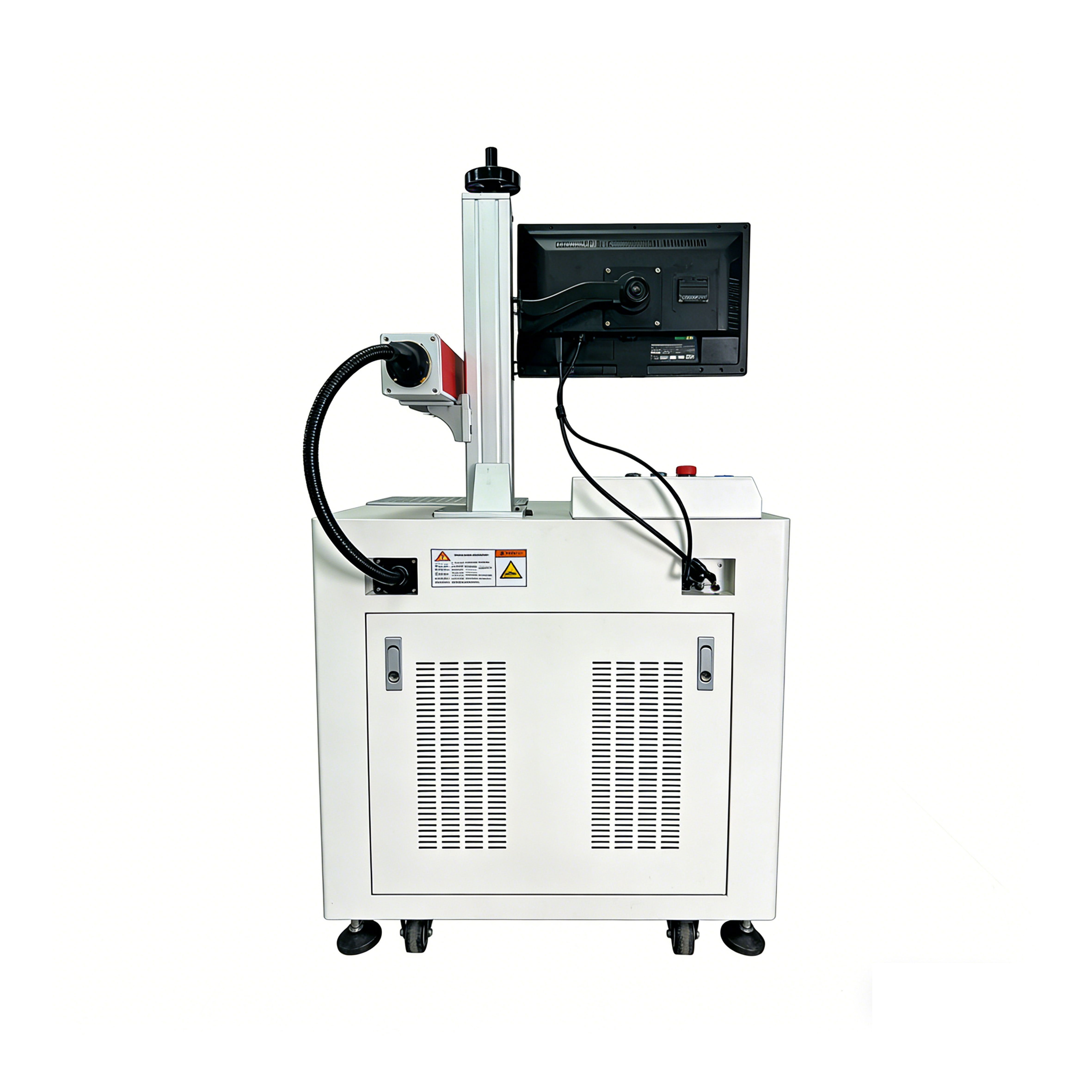 Desktop Visual Positioning System Flying Conveyor Belt Fiber Optic Ultraviolet Laser Marking Machine 5W 10W