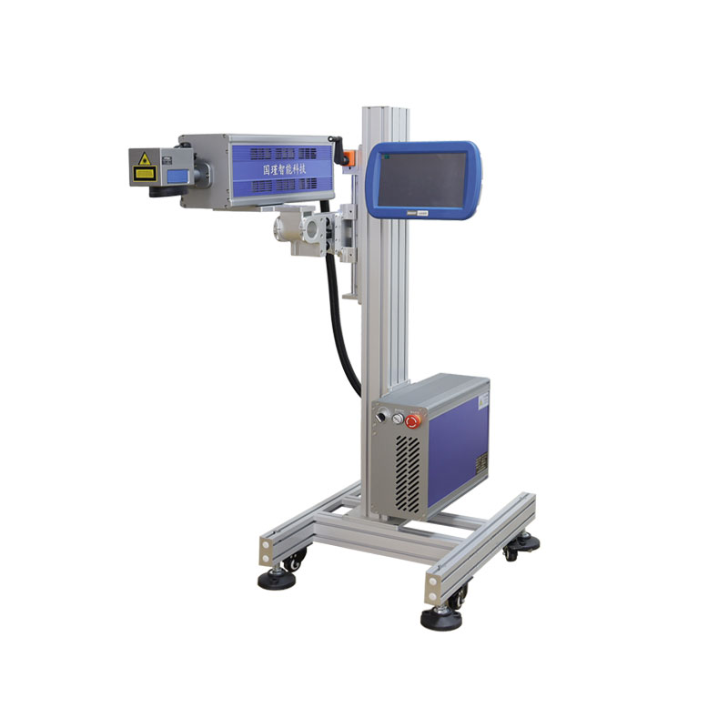 Low Price Co2 Flying Laser Marking Machine with Conveyor for Production Date Expiry Date