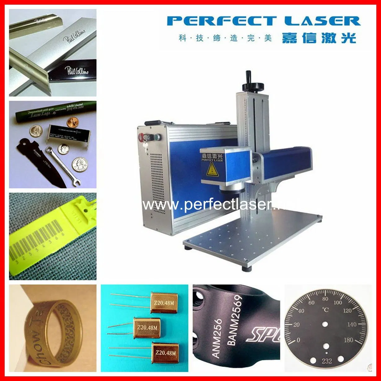 Perfect Laser -Hot Selling 20W 30W 50W 100 Watts Desktop Metal Steel Plastic Raycus Jpt Mopa Fiber Laser Engraving Marking Machines