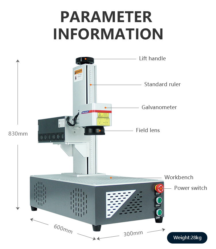 Portable desktop tabletop UV Laser Marking Machine