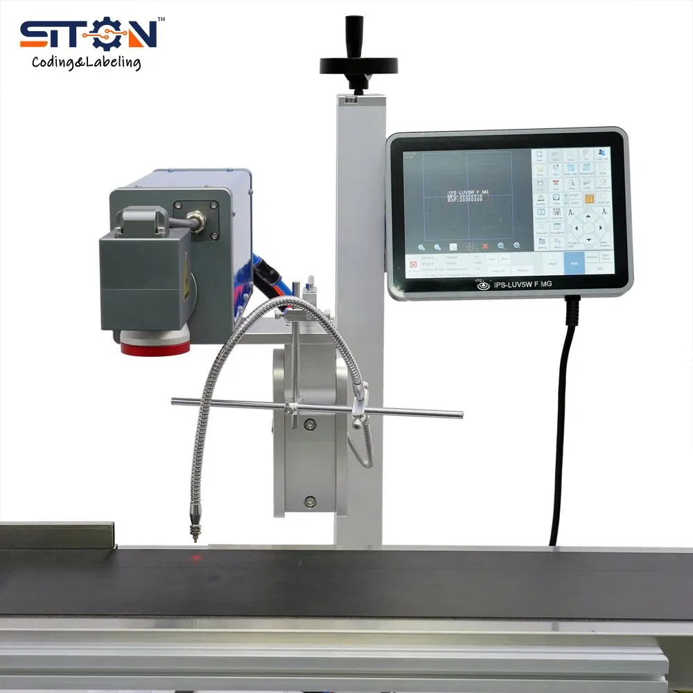 IPS-Luv5w F Mg High Speed Automatic Online Date Batch Coding 5W UV Laser Marking Machine