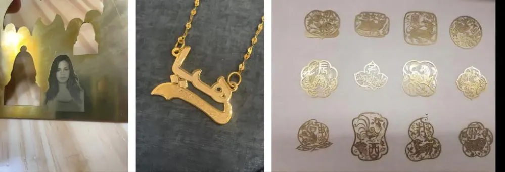 Jewellery cutting sample