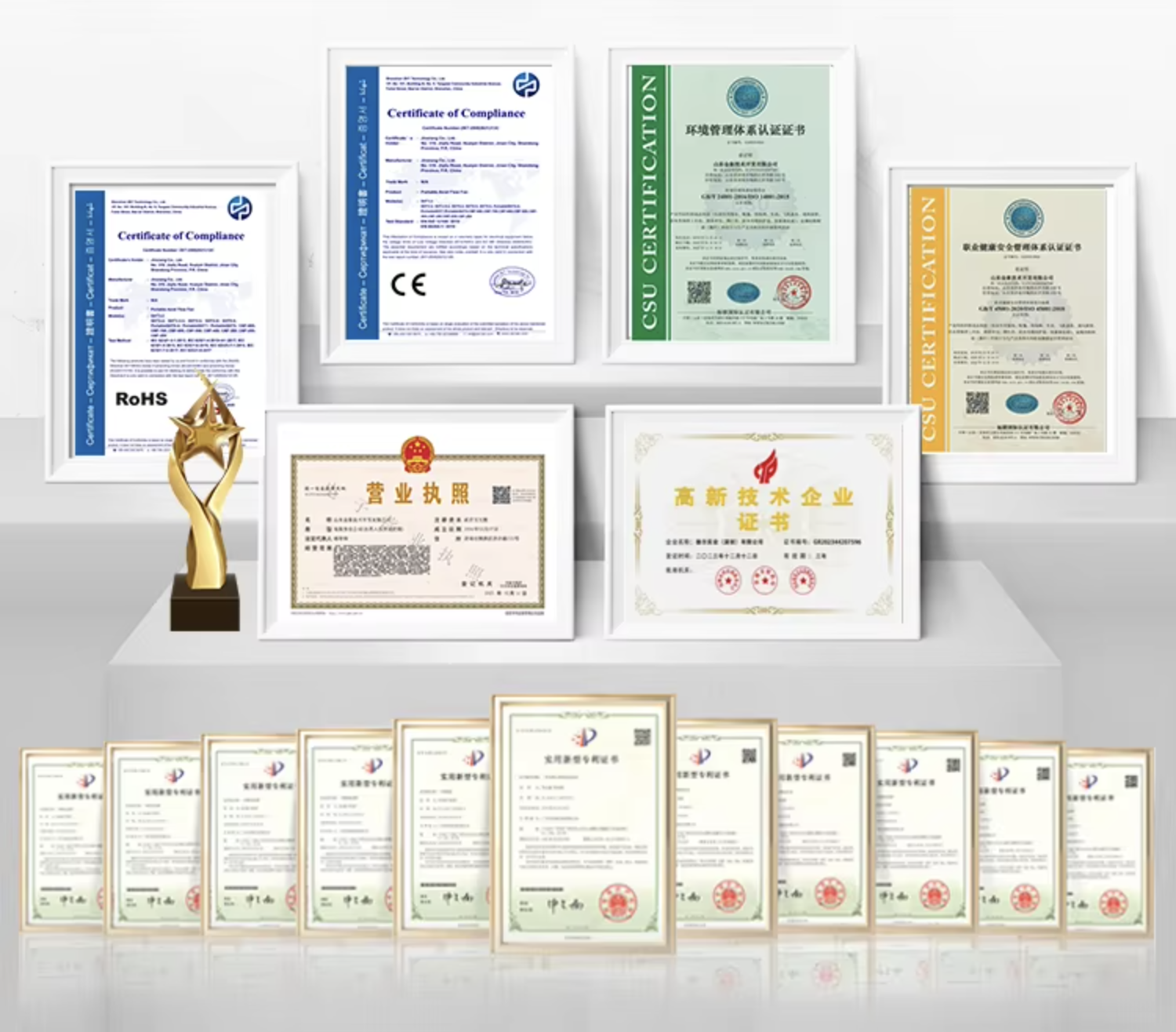 CE and RoHS Certifications