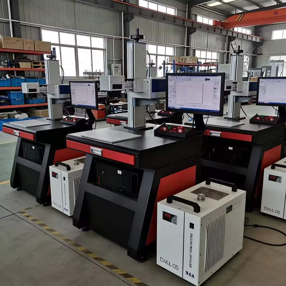 New Best Seller 0.01mm UV 355nm 10W Laser Marking Machine DXF for Wood Leather Paper Non-Metal Materials (3D Water Cooling)