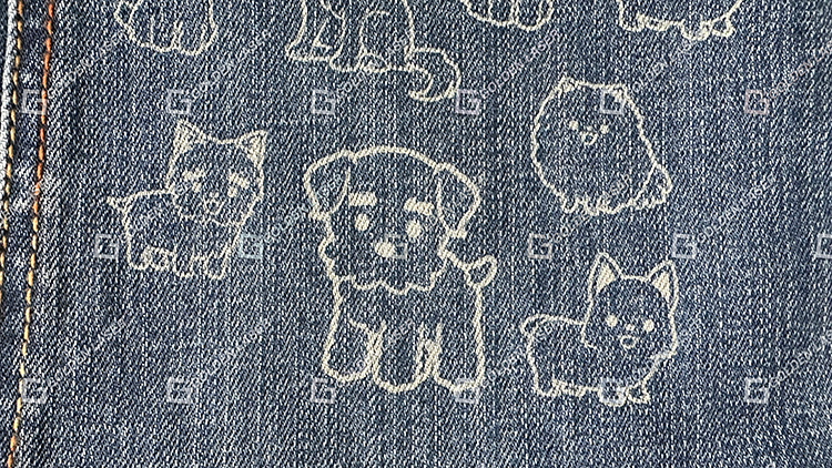 Fabric Textile Flying Laser Marking and Engraving Machine for Denim Jeans