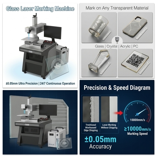 3D UV Laser Marking Machine 10w Dynamic Focusing for Glass Cup Engraving Laser Marking Machines