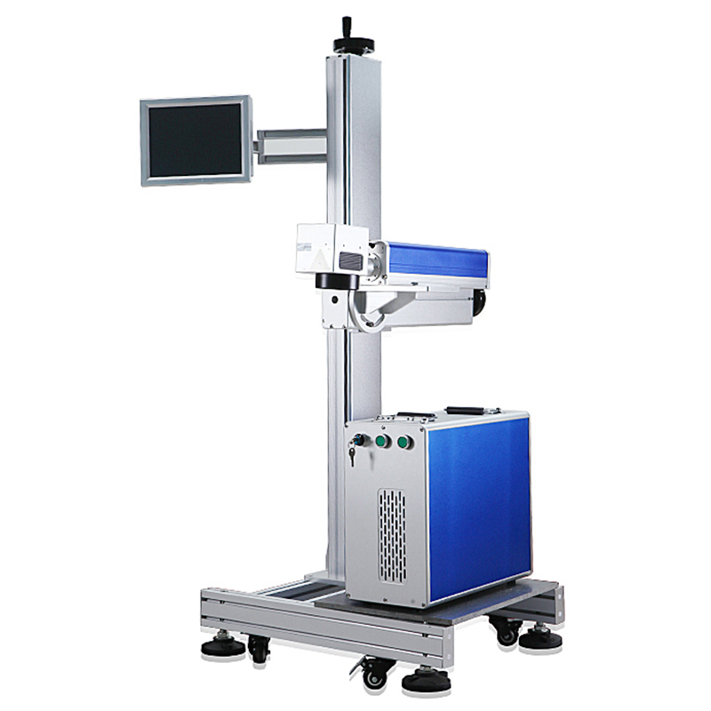 Flying CO2 Fiber Laser Marking Machine 20W 30W 50W 100W For Metal And Plastic