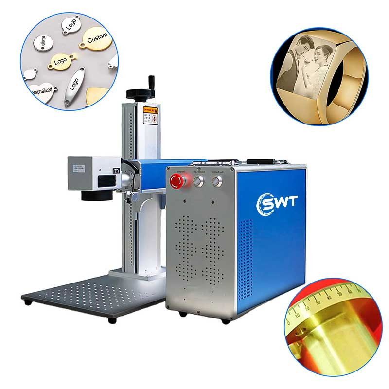 Swt Portable Mopa CNC Metal Color Printer Stainless Steel Fiber Laser Deep Engraving Marking Machine with Jpt Max Raycus Laser Source