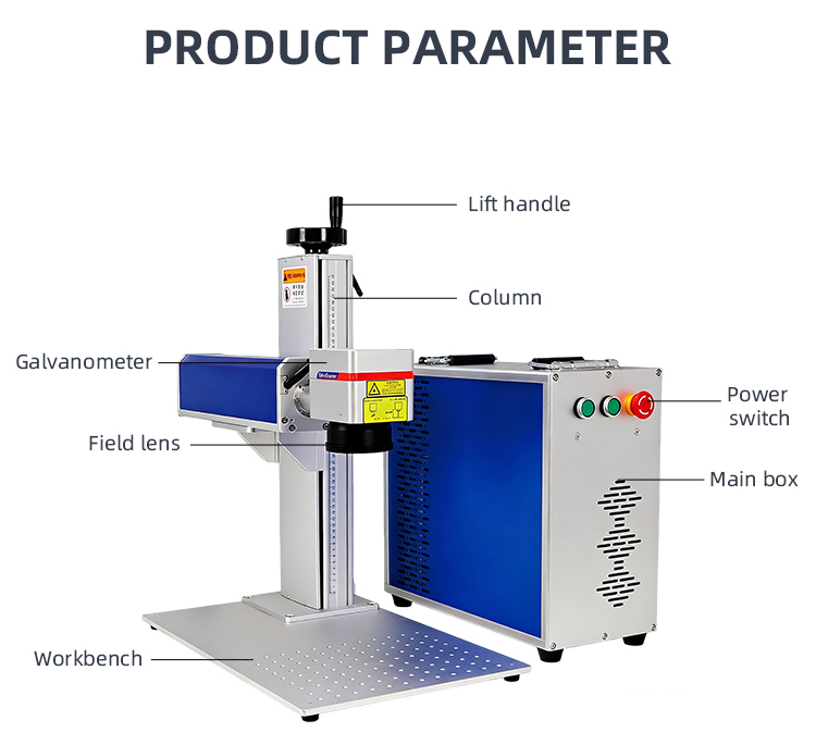 Factory Price 20W 30W Fiber Laser Marking Machine AI Portable Bench-Top Compact Design Easy Operation Gold Silver Jewelry