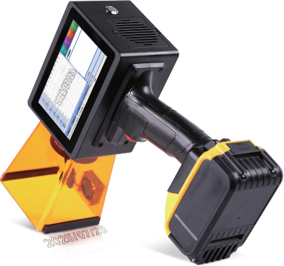 Portable Laser Marker Handheld For Permanent Coding On Metals &amp; Plastics With Rechargeable Battery For On-Site Industrial Use