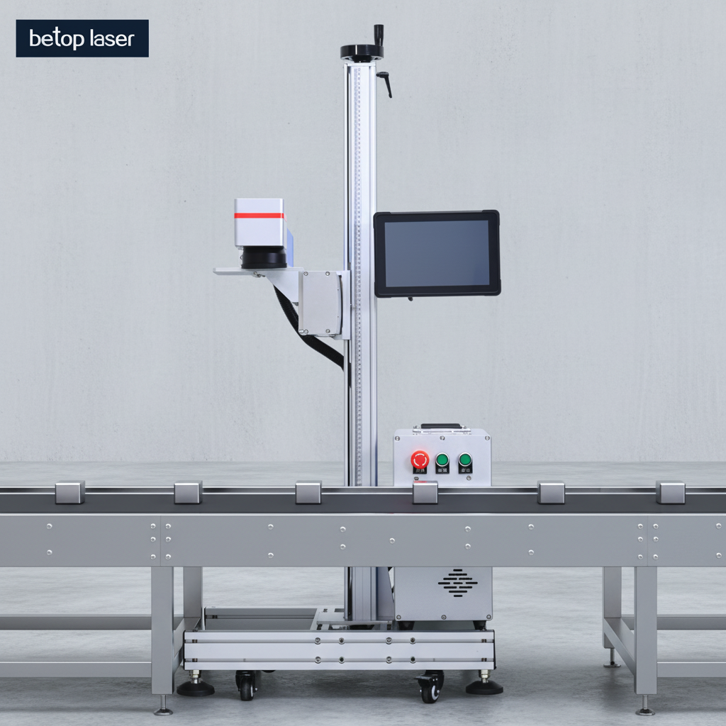 20w 30w 50w Split Type Raycus Pcb Laser Marking Machine and Flying Fiber Laser Marking Machine