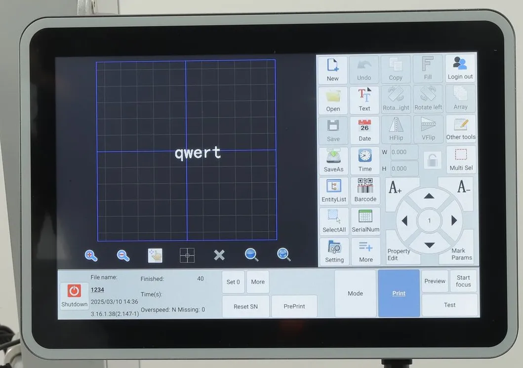 Easy to operate touchscreen