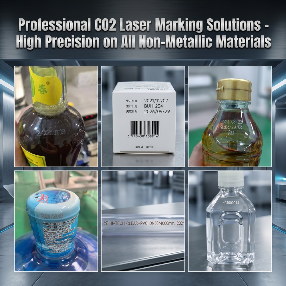 150m/min Online Flying CO2 Laser Marking Machine High Speed Automatic Laser Coder for Production Line Bottle Carton Packaging