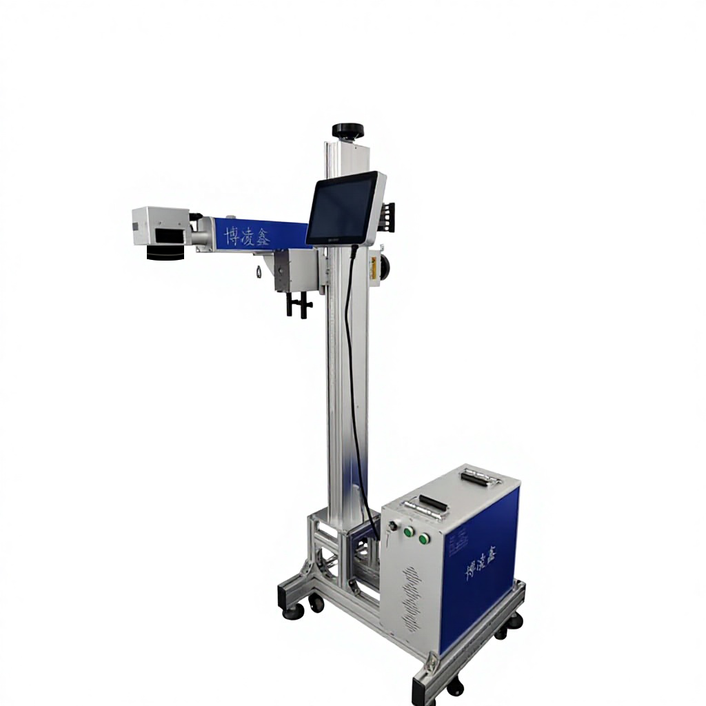20W/30W/50W Fiber Flying Shape Laser Marking Machine RAYCUS 100w Laser Engraver on Stainless Steel Aluminum 50w