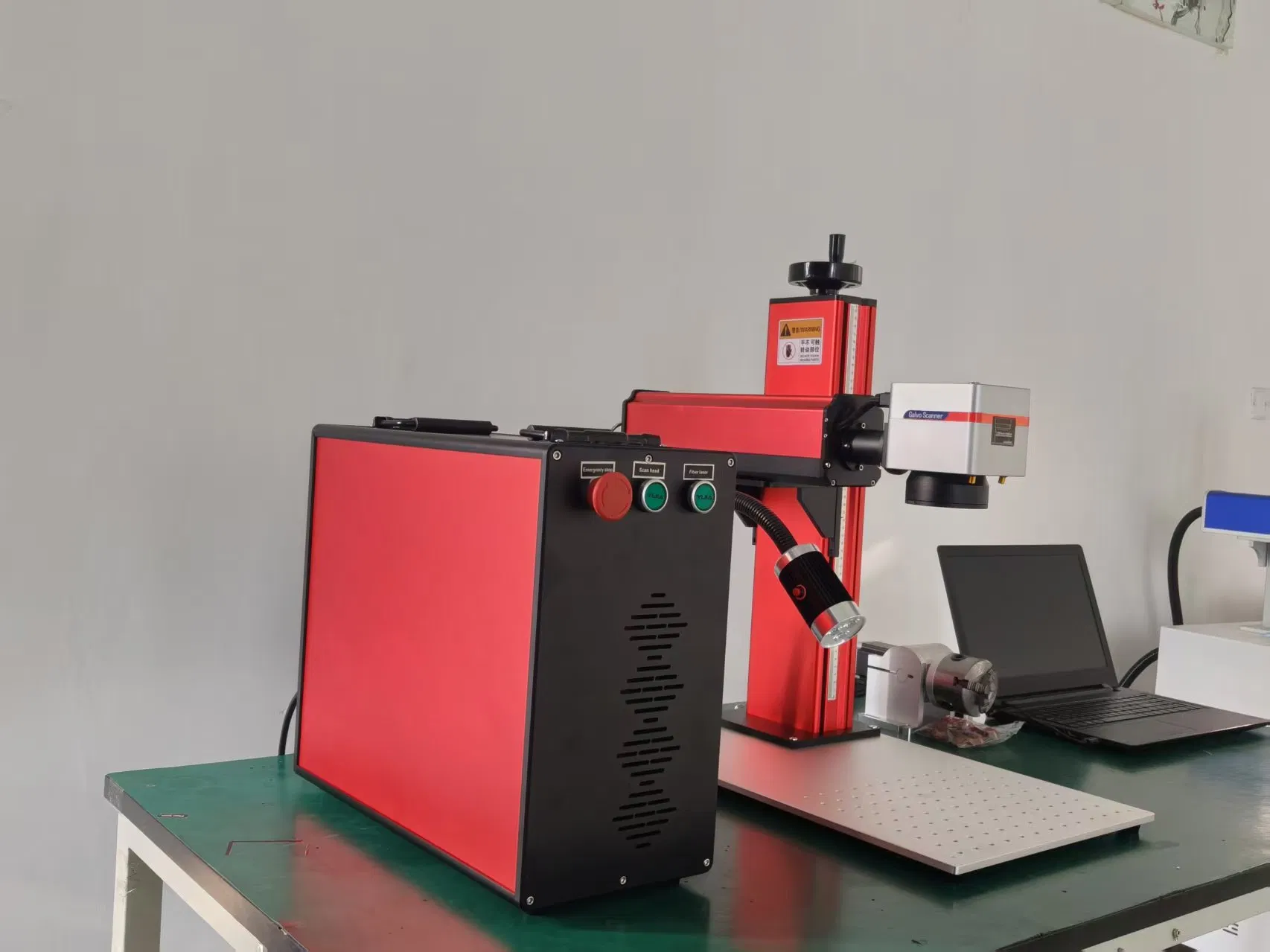 Shandong Factory Mopa 60W Metal Laser Marking Machine for Color Marking in Stainless Steel Aluminum Metal Marking Machine Colorful Marking